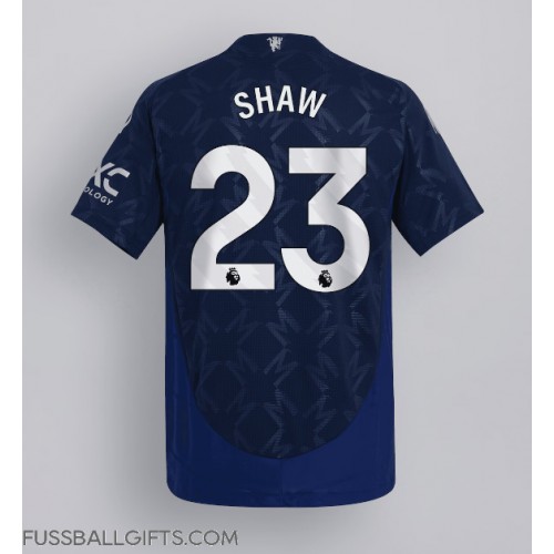 Manchester United Luke Shaw #23 Fußballbekleidung Auswärtstrikot 2024-25 Kurzarm